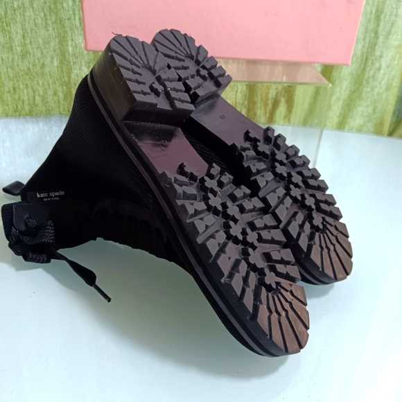 *New* KATE SPADE "Meringue" Lace Up Combat Boots: sz. 8 - Picture 5 of 5
